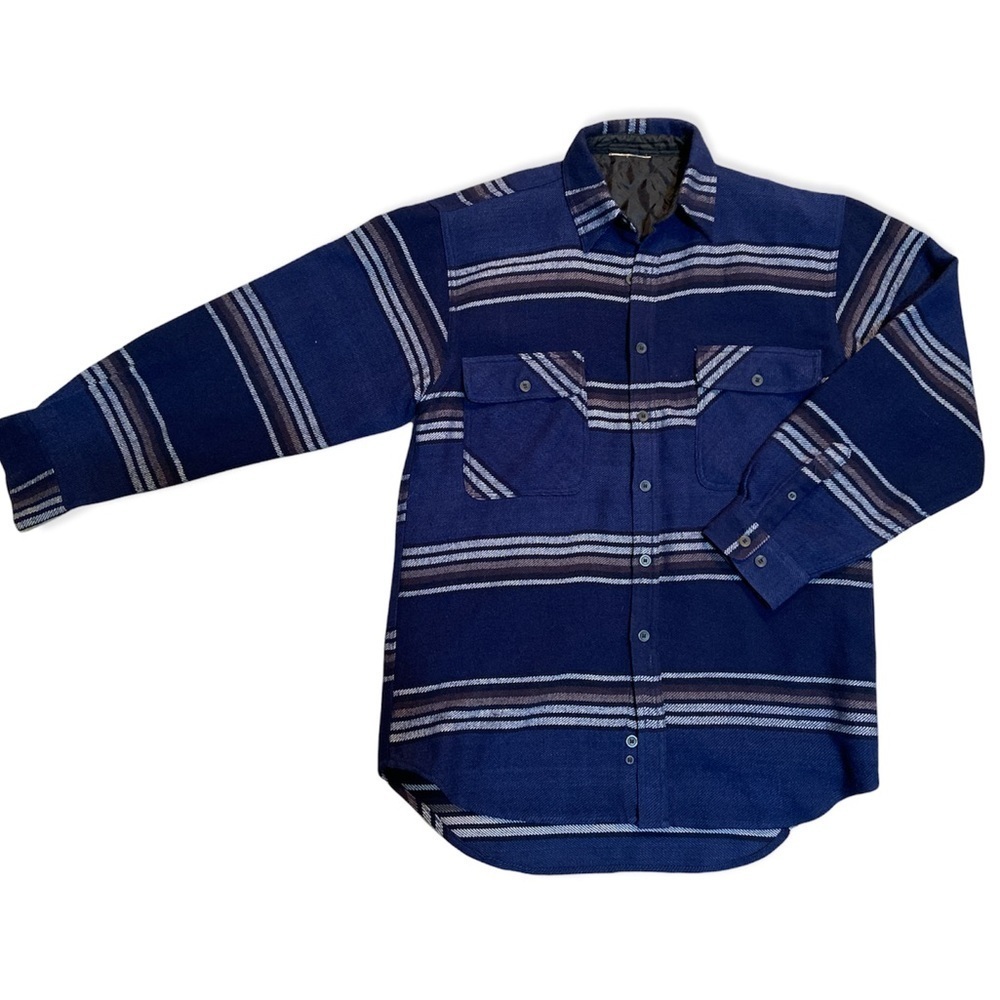 Oversized boyfriend wool blend fleece shirt